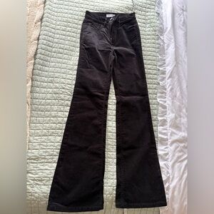 LOFT Dark Corduroy Trousers